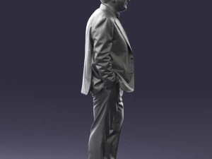 man in jacket 0289 3D Model