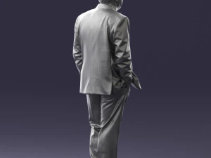 man in jacket 0289 3D Model