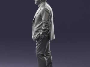 man in jacket 0289 3D Model