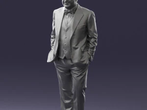 man in jacket 0289 3D Model