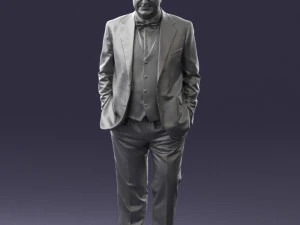 man in jacket 0289 3D Model