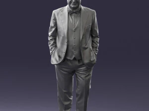 man in jacket 0289 3D Model