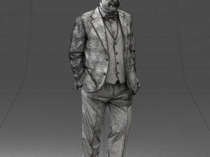 man in jacket 0289 3D Model