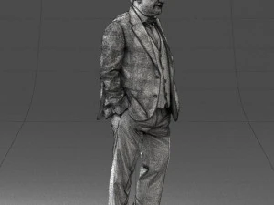 man in jacket 0289 3D Model