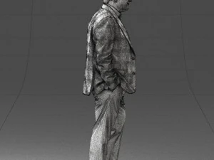 man in jacket 0289 3D Model