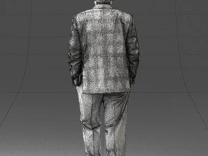 man in jacket 0289 3D Model