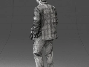 man in jacket 0289 3D Model