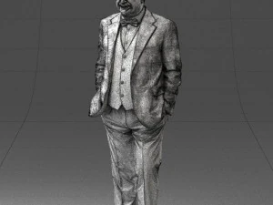man in jacket 0289 3D Model