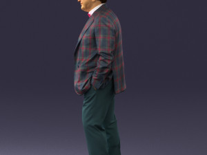 man in jacket 0289 3d print ready 3D Принт Модель