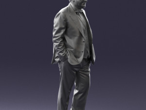 man in jacket 0289 3d print ready 3D Принт Модель