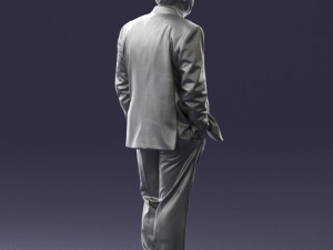 man in jacket 0289 3d print ready 3D Принт Модель