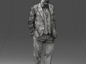 man in jacket 0289 3d print ready 3D Принт Модель