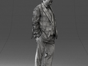 man in jacket 0289 3d print ready 3D Принт Модель