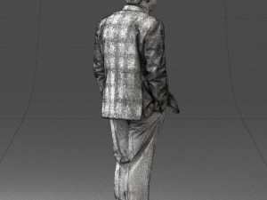 man in jacket 0289 3d print ready 3D Принт Модель