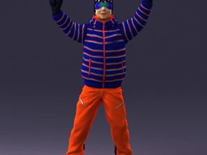 man skiing 0283 3D Model