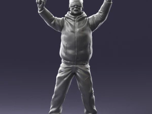 man skiing 0283 3D Model