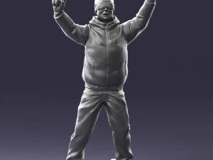 man skiing 0283 3D Model