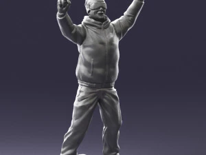 man skiing 0283 3D Model