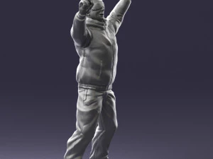 man skiing 0283 3D Model