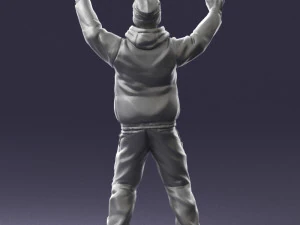 man skiing 0283 3D Model
