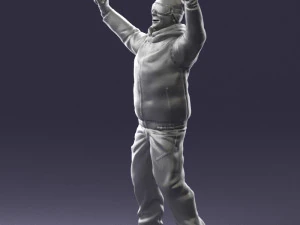 man skiing 0283 3D Model