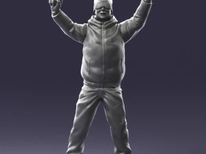 man skiing 0283 3D Model