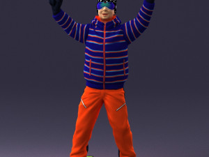 man skiing 0283 3d print ready 3D-Druckmodell