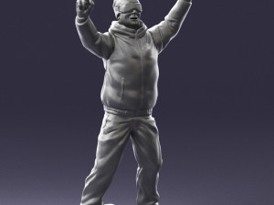 man skiing 0283 3d print ready 3D-Druckmodell
