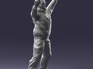 man skiing 0283 3d print ready 3D-Druckmodell