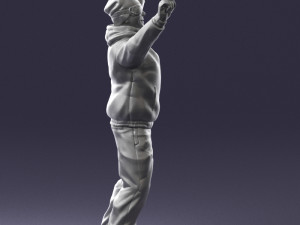 man skiing 0283 3d print ready 3D-Druckmodell