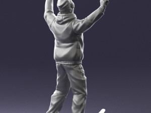 man skiing 0283 3d print ready 3D-Druckmodell