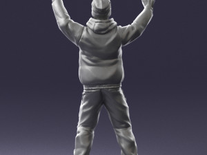 man skiing 0283 3d print ready 3D-Druckmodell