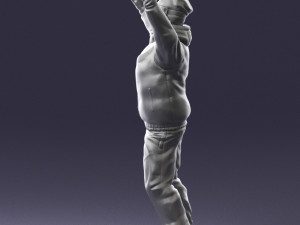 man skiing 0283 3d print ready 3D-Druckmodell