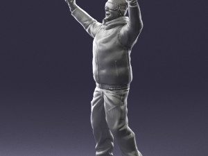 man skiing 0283 3d print ready 3D-Druckmodell
