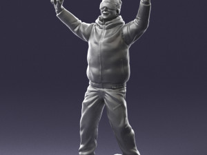 man skiing 0283 3d print ready 3D-Druckmodell