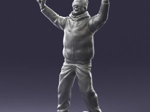 man skiing 0283 3d print ready 3D Print Model