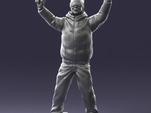 man skiing 0283 3d print ready 3D-Druckmodell