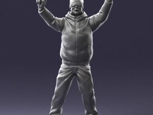 man skiing 0283 3d print ready 3D-Druckmodell
