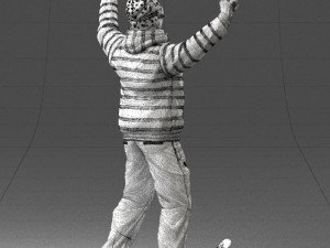 man skiing 0283 3d print ready 3D-Druckmodell