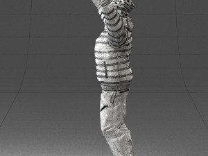 man skiing 0283 3d print ready 3D-Druckmodell