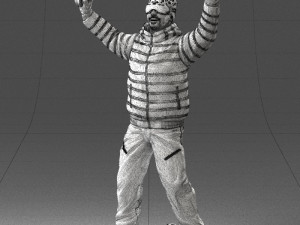 man skiing 0283 3d print ready 3D-Druckmodell