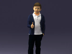 ragazzo in posa 0241 Modello 3D