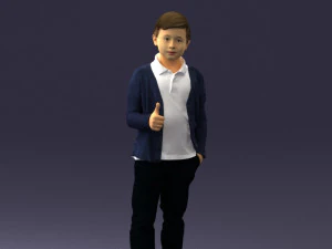 boy in pose 0241 3D Model