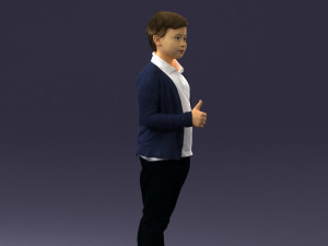 boy in pose 0241 3D Model