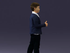 boy in pose 0241 3D Model