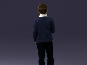 boy in pose 0241 3D Model