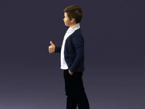 boy in pose 0241 3D Model