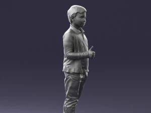 boy in pose 0241 3D Model