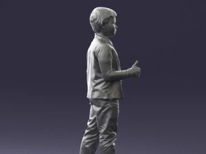 boy in pose 0241 3D Model