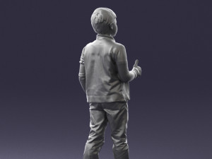 boy in pose 0241 3D Model